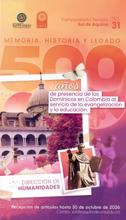 Invitación a participar en la Convocatoria Revista Sol de Aquino No. 31